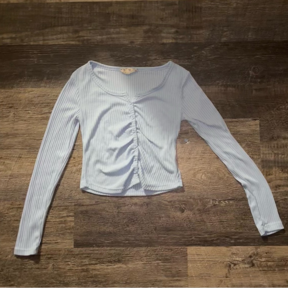 Light Blue Long Sleeve Button Up